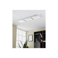 Eglo Taklampa Padrogia-Z Stål Vit 9.7W 1170lm - 827-865 Justerbar Vit + RGB | IP20 - Zigbee Dimbar