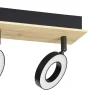Eglo Taklampa Rielves Trä Svart 4W 500lm - 830 Varm Vit
