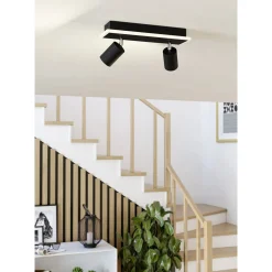 Eglo Taklampa Rimbocchi 1 Stål Svart 12W 1500lm - 830 Varm Vit