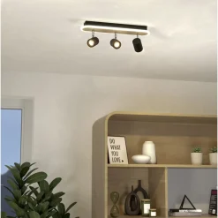 Eglo Taklampa Rimbocchi Stål Svart 20W 2500lm - 830 Varm Vit
