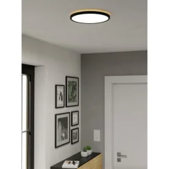 Eglo Taklampa Rovito-Z Plast Svart 13W 1750lm - 827-865 Justerbar Vit | 300mm - IP44 - Dimbar