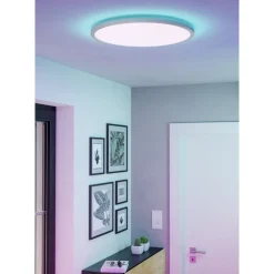 Eglo Taklampa Rovito-Z Plast Vit 16W 2900lm - 827-865 Justerbar Vit | 500mm - IP44 - Dimbar