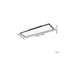 Eglo Taklampa Salobrena-Z Aluminium Svart 33.5W 4150lm - 827-865 Justerbar Vit | IP20 - Dimbar