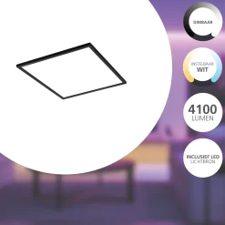 Eglo Taklampa Salobrena-Z Aluminium Svart 33W 4100lm - 827-865 Justerbar Vit | Dimbar