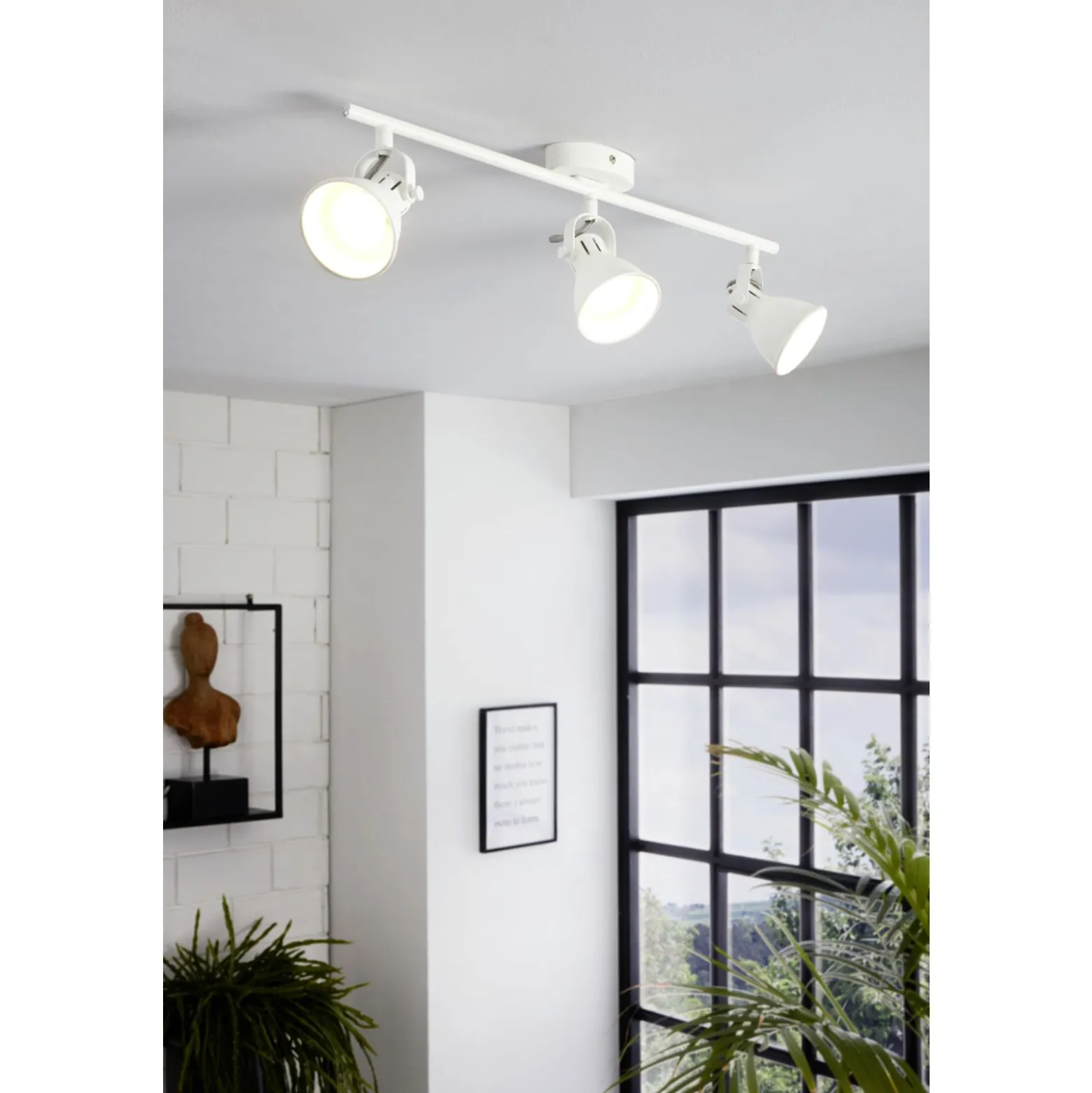 Eglo Taklampa Seras 1 Stål Vit 2W 250lm - 830 Varm Vit