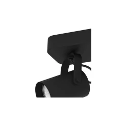 Eglo Taklampa Sorego Stål Svart 2x2.8W 2x250lm - 830 Varm Vit | IP20 - Inkl. 2x GU10