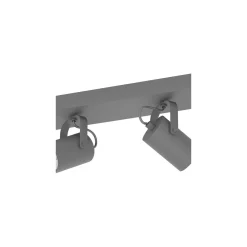 Eglo Taklampa Sorego Stål Svart 4x2.8W 4x250lm - 830 Varm Vit | IP20 - Inkl. 4x GU10