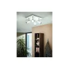 Eglo Taklampa Tamara 1 Stål Vit Krom 4x2.8W 4x250lm - 830 Varm Vit | IP44 - Inkl. 4x GU10