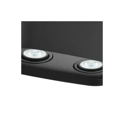 Eglo Tak Spot Arenzano Stål Svart 9.4W 690lm - 830 Varm Vit | Dimbar - Passande för 2x GU10