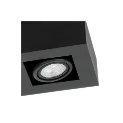 Eglo Tak Spot Mendoza Stål Svart 14.1W 1035lm - 830 Varm Vit | Dimbar - Passande för GU10