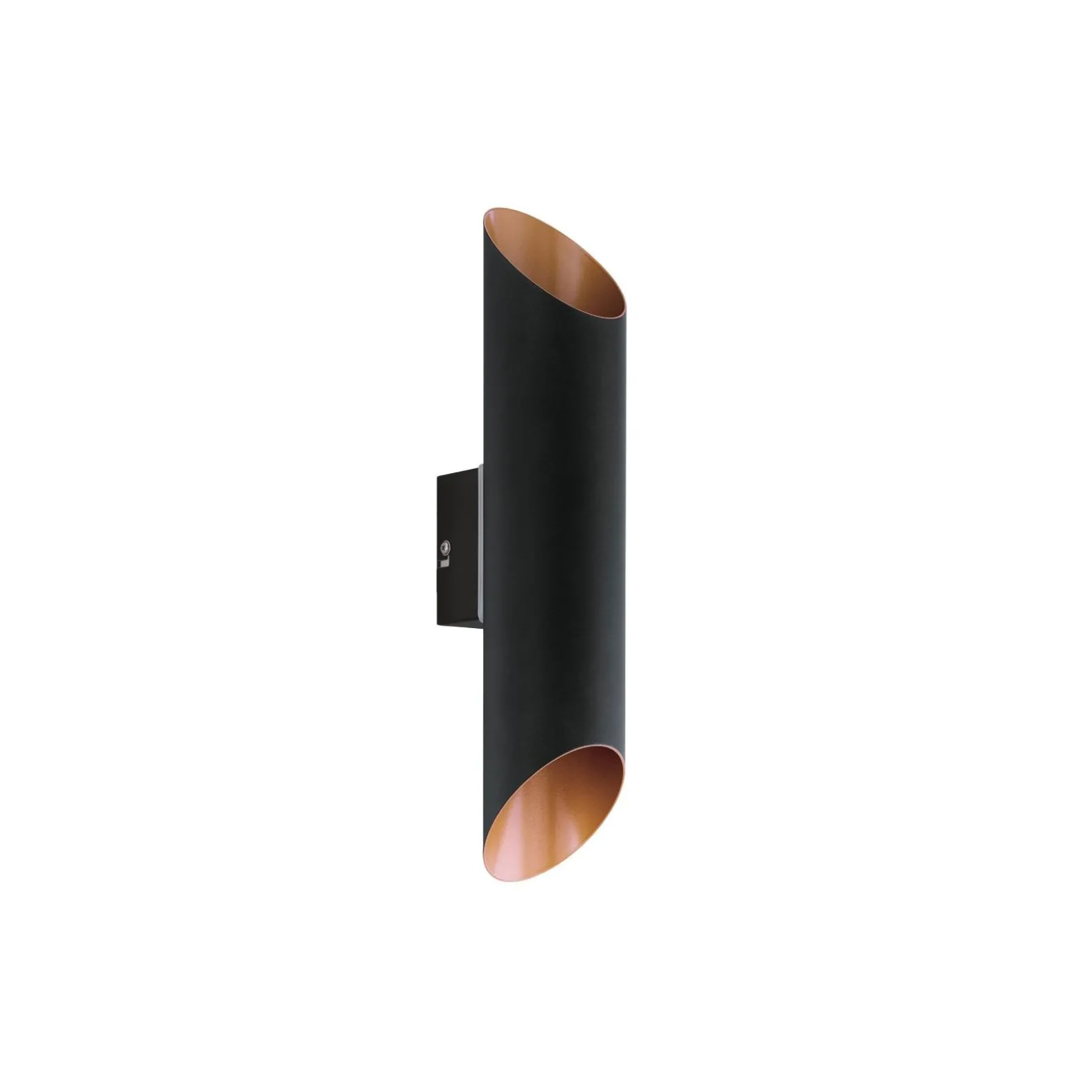 Eglo Vägglampa Agolada Utomhus Galvaniserat Stål Svart Koppar Up & Down 7.4W 660lm - 830 Varm Vit