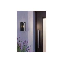 Eglo Vägglampa Alamonte 2 Stål Svart | IP44 - Passande för 1x E27