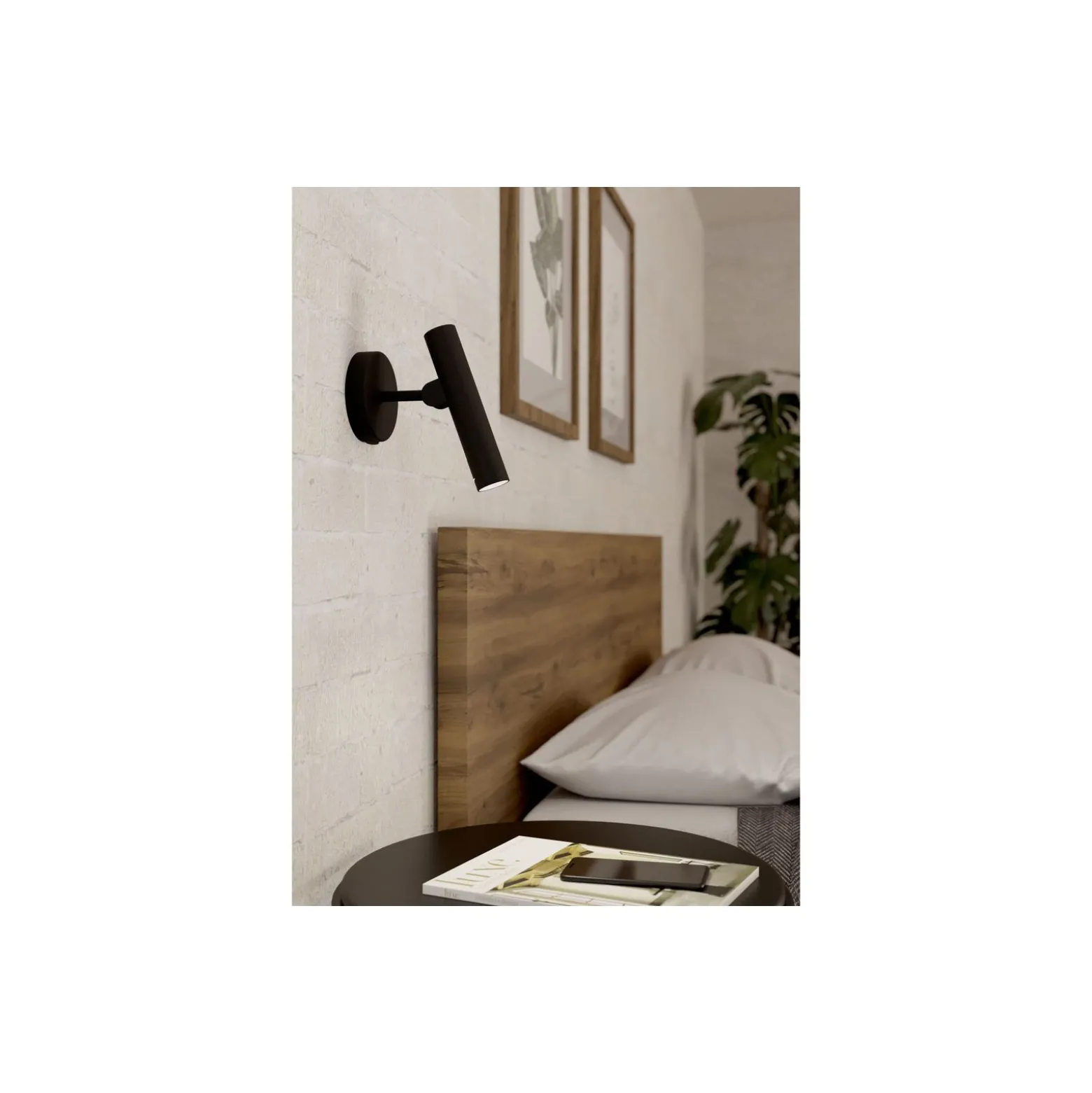 Eglo Vägglampa Almudaina Stål Svart 5W 480lm - 830 Varm Vit | IP20