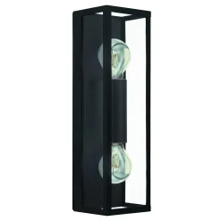Eglo Vägglampa Amezola Stål Svart | IP44 - Passande För 2x E27