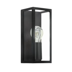 Eglo Vägglampa Amezola Stål Svart | IP44 - Passande För 1x E27