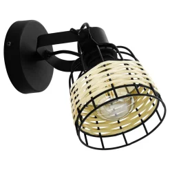 Eglo Vägglampa Anwick 1 Stål Svart | Passande För 1x E27