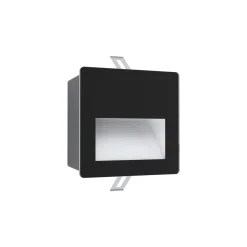 Eglo Vägglampa Aracena Aluminium Svart 3W 500lm - 840 Kallvit