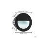 Eglo Vägglampa Aracena Aluminium Svart 2W 300lm - 840 Kallvit
