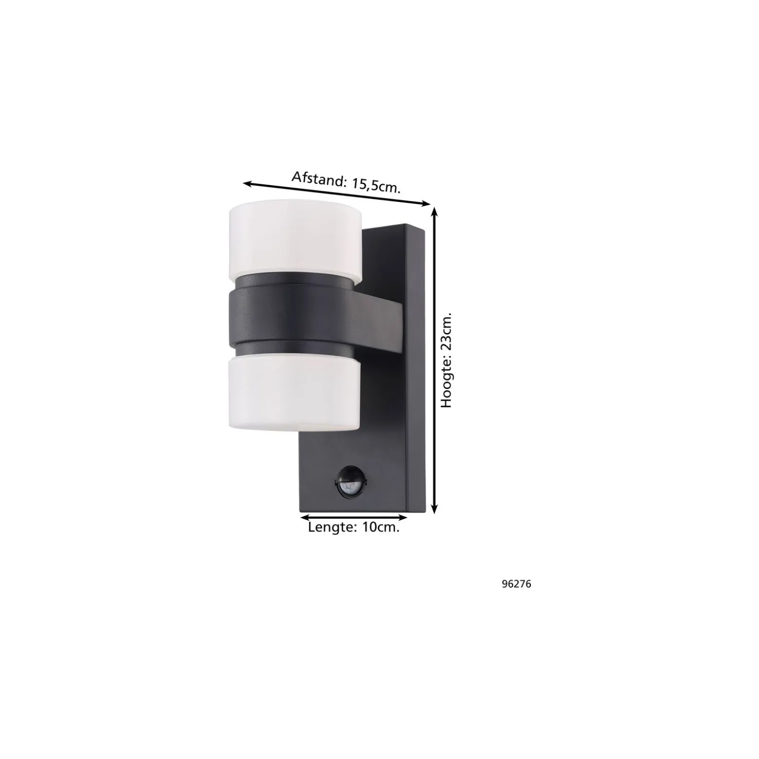 Eglo Vägglampa Atollari Aluminium Antracit Up & Down 4W 360lm - 830 Varm Vit | IP44