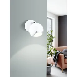 Eglo Vägglampa Bimeda Stål Vit 2W 250lm - 830 Varm Vit
