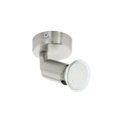 Eglo Vägglampa Buzz-led Stål Grå 2W 250lm - 830 Varm Vit