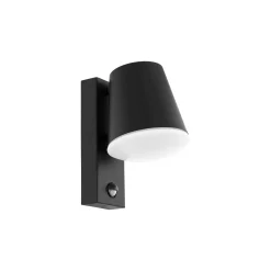 Eglo Vägglampa Caldiero Stål Antracit | IP44 - Passande för 1x E27 - Rörelsesensor