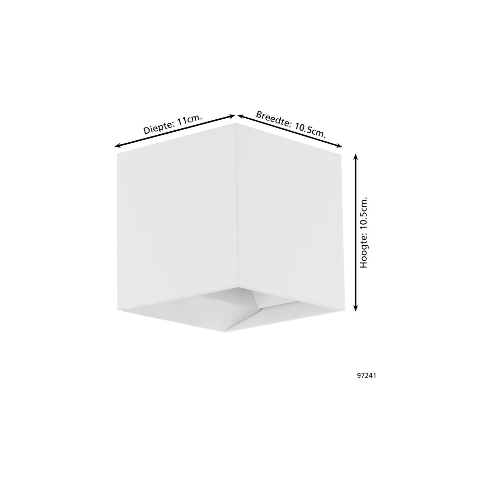 Eglo Vägglampa Calpi Aluminium Vit Up & Down 3.3W 340lm - 830 Varm Vit | IP44