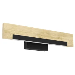 Eglo Vägglampa Camacho Stål Svart Trä 96W 1050lm - 830 Varm Vit