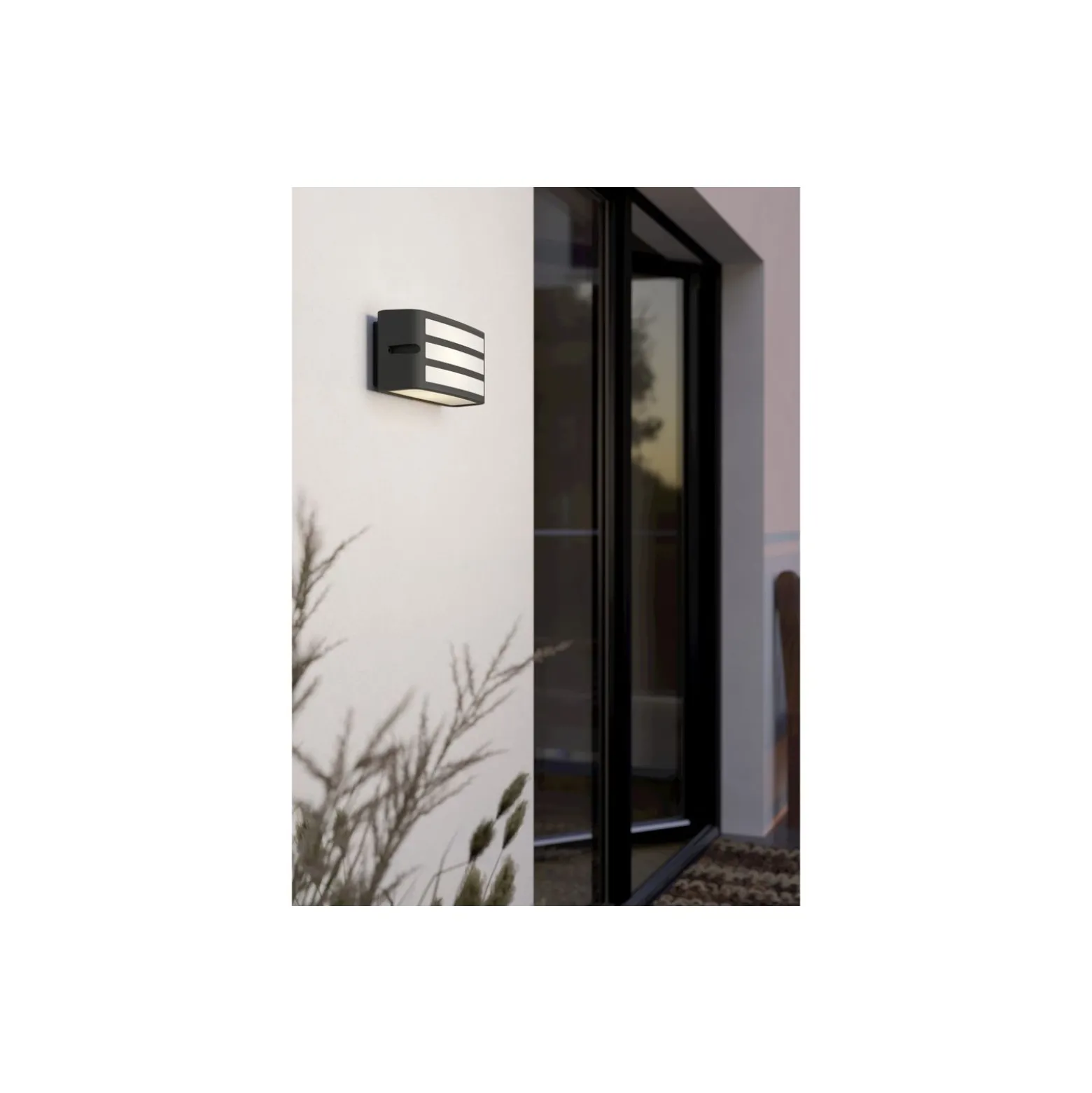 Eglo Vägglampa Camarda Aluminium Antracit | IP54 - Passande för 1x E27