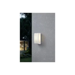 Eglo Vägglampa Camarda Aluminium Vit | IP54 - Passande för 1x E27