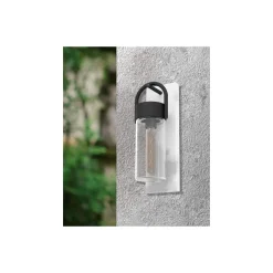 Eglo Vägglampa Carraro Stål Grå | IP44 - Passande för 1x E27