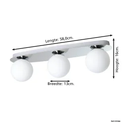 Eglo Vägglampa Castrovido Stål Krom 42W 1410lm - 827 Extra Varm Vit | IP44