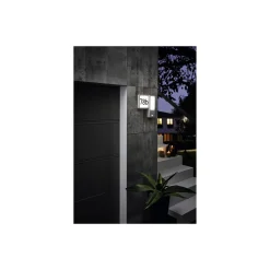Eglo Vägglampa Cheira Aluminium Silver 2W 300lm - 830 Varm Vit | IP44 - Rörelse- och Ljussensor