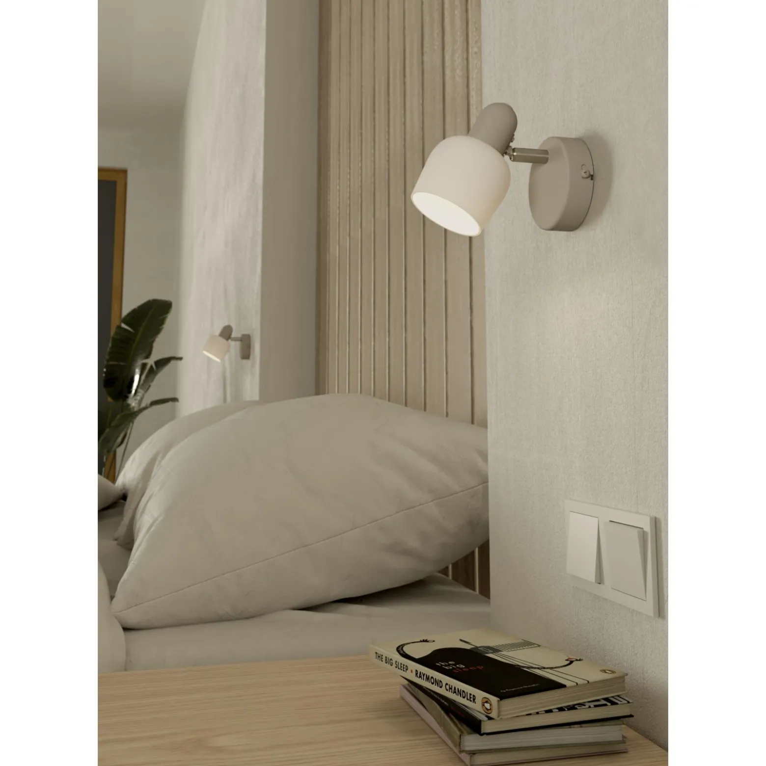 Eglo Vägglampa Corato Stål Beige | Passande För 1x E14