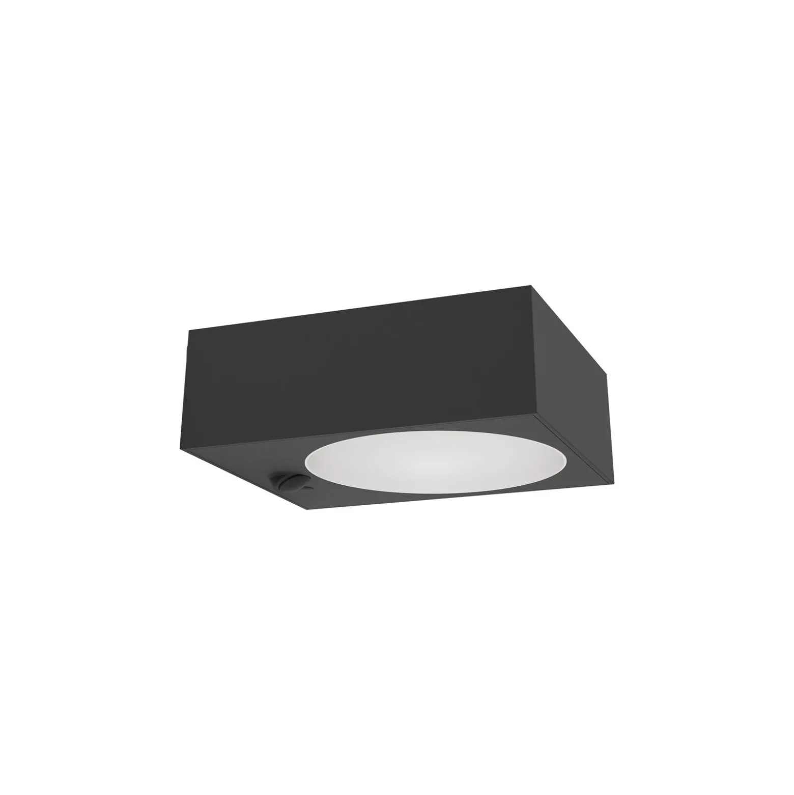 Eglo Vägglampa Darfano Solar Svart 6W 930lm - 840 Kallvit | IP54 - Dimbar - Rörelsesensor