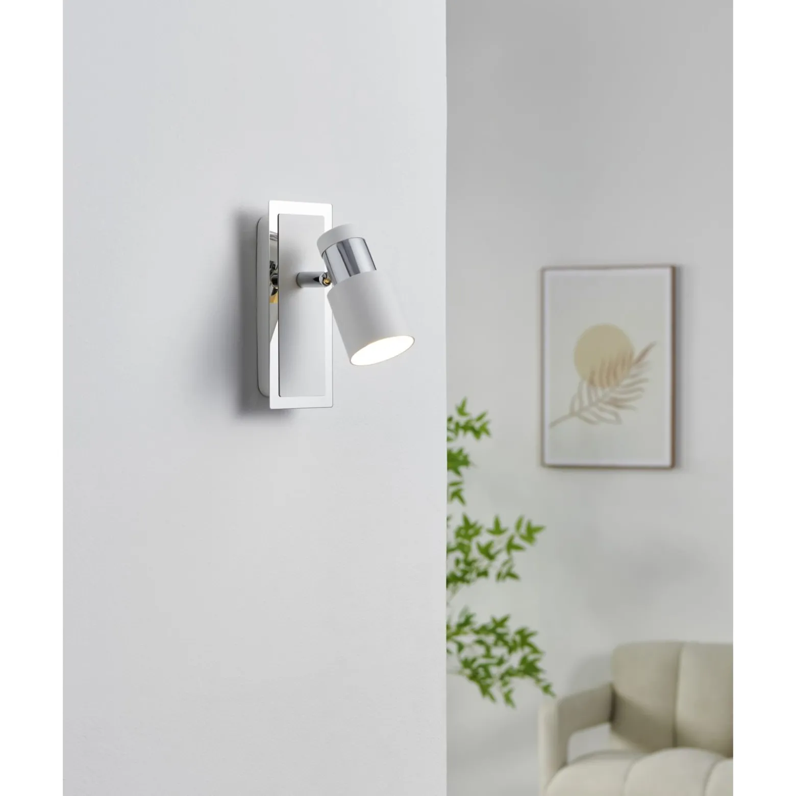 Eglo Vägglampa Davida Stål Krom 4W 400lm - 830 Varm Vit