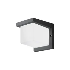 Eglo Vägglampa Desella 1 Aluminium Antracit 10W 1200lm - 830 Varm Vit | IP55