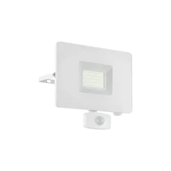 Eglo Vägglampa Faedo 3 Aluminium Vit 53W 5800lm - 850 Kallvit | IP44 - Rörelsesensor