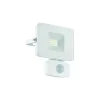 Eglo Vägglampa Faedo 3 Aluminium Vit 10W 1000lm - 850 Kallvit | IP44 - Rörelsesensor