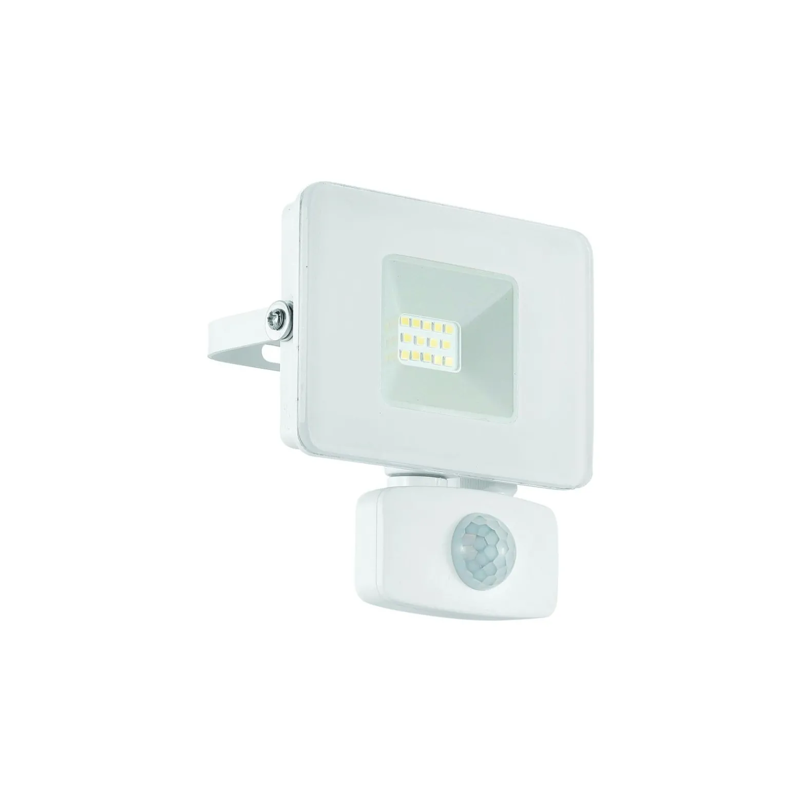 Eglo Vägglampa Faedo 3 Aluminium Vit 10W 1000lm - 850 Kallvit | IP44 - Rörelsesensor