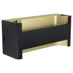 Eglo Vägglampa Feloniche Aluminium Svart Guld 10W 1300lm - 830 Varm Vit