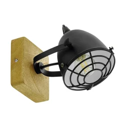 Eglo Vägglampa Gatebeck Trä | Passande För 1x E14
