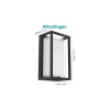 Eglo Vägglampa Genovese Aluminium Svart 10W 1050lm - 865 Dagsljus | IP65