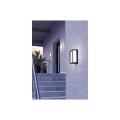 Eglo Vägglampa Genovese Aluminium Svart 10W 1050lm - 865 Dagsljus | IP65