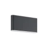 Eglo Vägglampa Grutti Aluminium Antracit 5W 630lm - 830-840-865 CCT | IP65