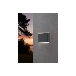 Eglo Vägglampa Grutti Aluminium Antracit 2W 320lm - 830-840-865 CCT | IP65