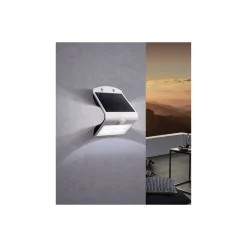 Eglo Vägglampa Lamozzo Solar Vit 3W 440lm - 830-840 CCT | IP44 - Rörelse- och Ljussensor