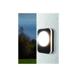 Eglo Vägglampa Madriz Aluminium Svart 3W 370lm - 830 Varm Vit | IP44