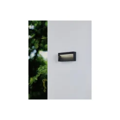 Eglo Vägglampa Maruggio Aluminium Svart 4W 520lm - 830-840-850-865 CCT | IP65