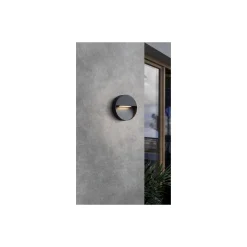 Eglo Vägglampa Maruggio Aluminium Svart 4W 520lm - 830-840-850-865 CCT | IP65